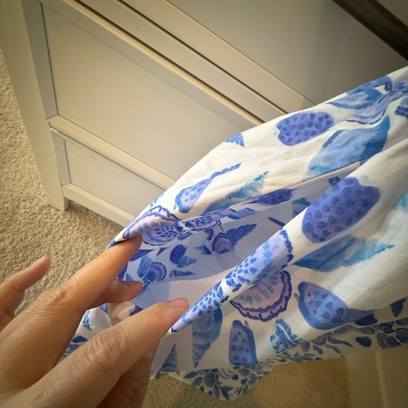 Hill House Akilah Blue Shell Midi Dress Size S - Picture 8 of 8